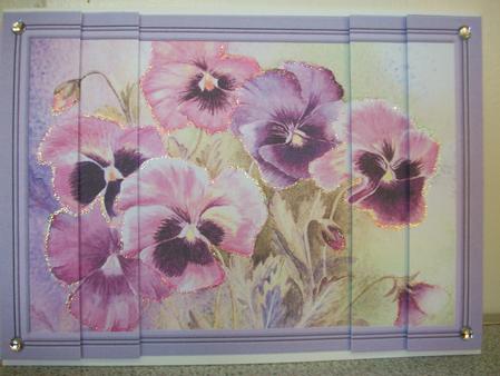 Pansies in Watercolour by Diane Greenwood