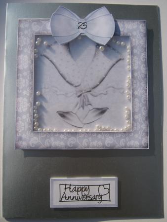 Celebration Silver Glasses Shaker Card Kit by Diane Greenwood