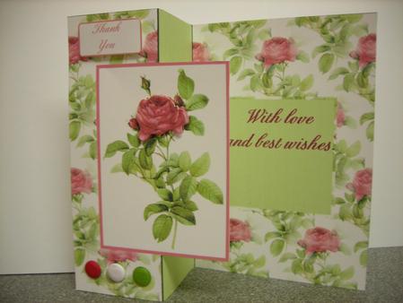 Red Rose Fold Back by Diane Greenwood