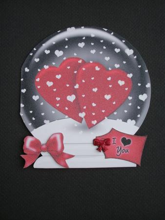 Valentines Love Globe by Diane Greenwood
