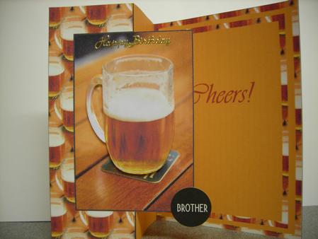 Glass of Beer Fold Back by Diane Greenwood