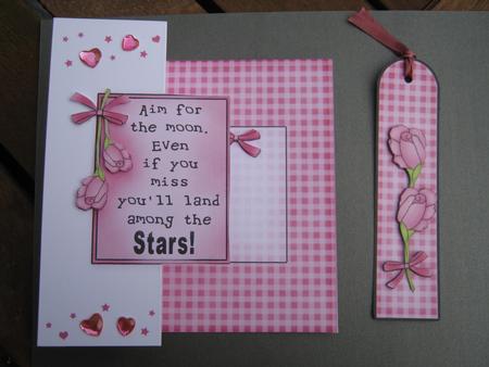 Greeting Fold Back Card with Decoupage by Diane Greenwood