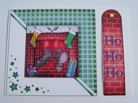 Santa Got Stuck! Quick Card with Pyramage Topper by Diane Greenwood