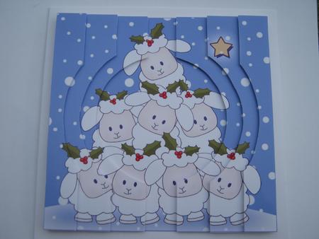 Merry Christmas to Ewe! Quick Card Circular Side Stacker by Diane Greenwood
