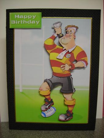 Rugby Dude. by Diane Greenwood