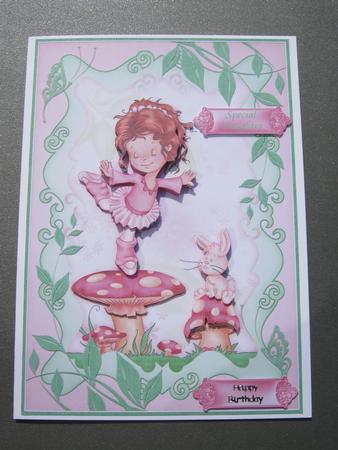 Little Ballerina Topper & Decoupage by Diane Greenwood