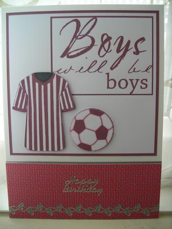 Boys Will Be Boys - Football by Diane Greenwood