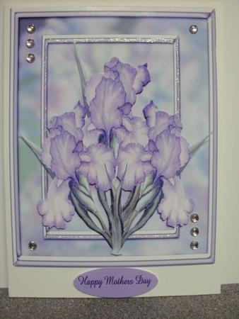 Loverly Iris Blue by Diane Greenwood