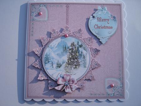 Winter Through the Looking Glass 5x5 Decoupage - Mulberry by Diane Greenwood