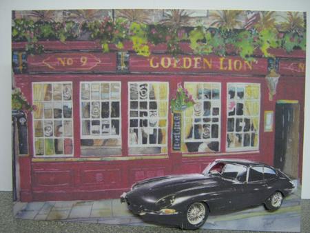 Great Car Outside Pub by Diane Greenwood