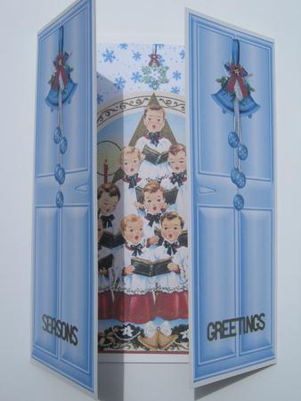 Choir of Christmas Angels Singing, Gatefold by Diane Greenwood