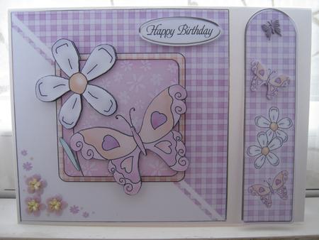 Butterfly Quick Card with Decoupage by Diane Greenwood