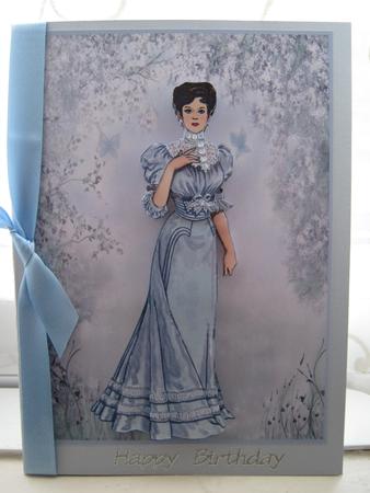 Lady in the Garden Decoupage by Diane Greenwood