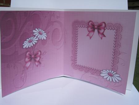 Daisies and Metallic Lace Matching Insert Square Portrait by Diane Greenwood