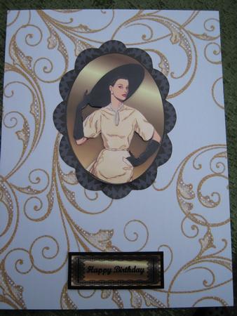 Gold Tone Ironwork Grey Mink Backing Paper by Diane Greenwood