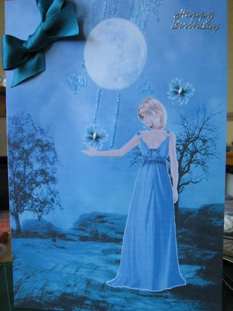 A4 Birthstone -blue Topaz by Diane Greenwood