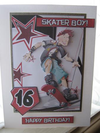 Skater Dude Teenage Numbers. by Diane Greenwood