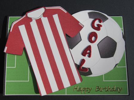 Football Fan Over the Edge (red & White) 5 by Diane Greenwood