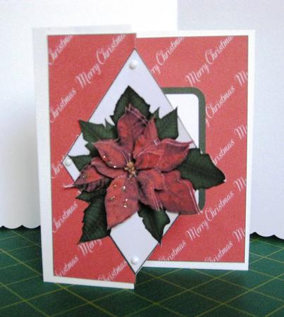 Poinsettia Fold Back Card Featured Gallery Photo