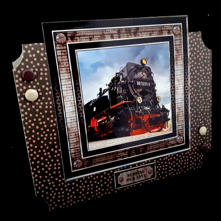 Steam Train Topper 1 by Diane  Hitchcox
