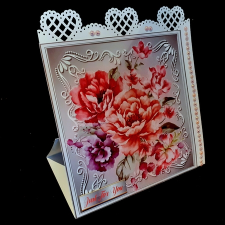 Stunning Pink Roses in a silver Frame  by Diane  Hitchcox