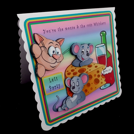 Youre The Mouse & The Cats Whiskers - Decoupage by Diane  Hitchcox