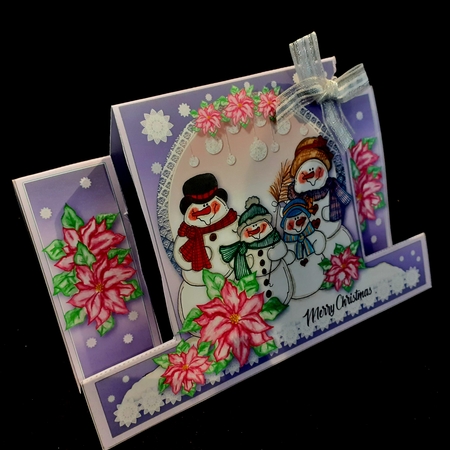 Xmas Snowman Family Stepper Quick Card-1  by Diane  Hitchcox