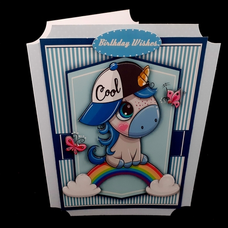 A5, Beautiful Rainbow Pony by Diane  Hitchcox