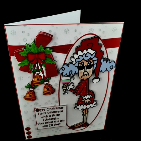 Stella and Rita sing for Christmas choice of toppers mini kit by Diane  Hitchcox
