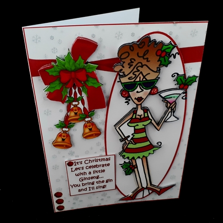 Stella and Rita sing for Christmas choice of toppers mini kit by Diane  Hitchcox