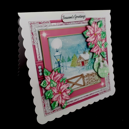 Pink Christmas Mini Card Kit by Diane  Hitchcox