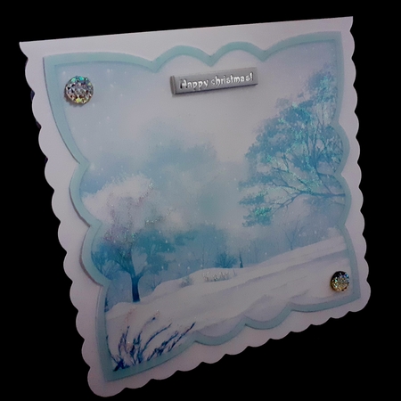 Scallop Topper Christmas Insert by Diane  Hitchcox