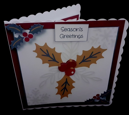 Red Gold & Grey Christmas Bumper Kit by Diane  Hitchcox