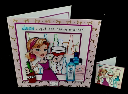 Alexa...Get The Party Started - Decoupage by Diane  Hitchcox
