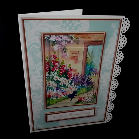Its Your Special Day Garden Topper (Blue) by Diane  Hitchcox