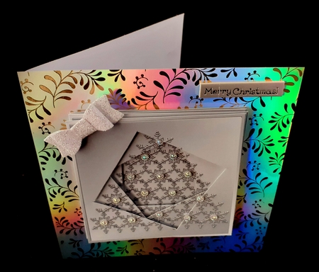 Elegant Christmas Snowflake Tree - Twisted Tunnel Topper by Diane  Hitchcox