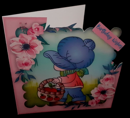 Little Bonnett Girl 1 by Diane  Hitchcox