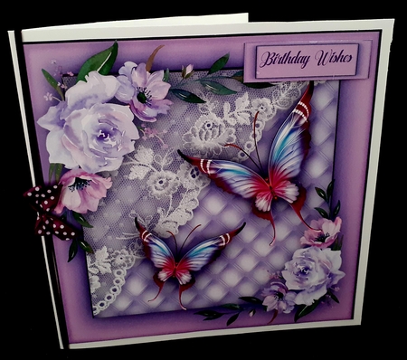 Butterflys , Lace and roses 1 by Diane  Hitchcox