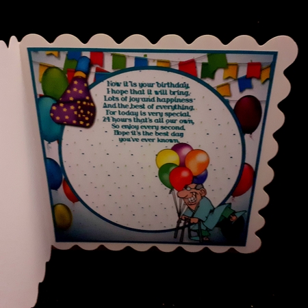 Have a knees up birthday insert by Diane  Hitchcox