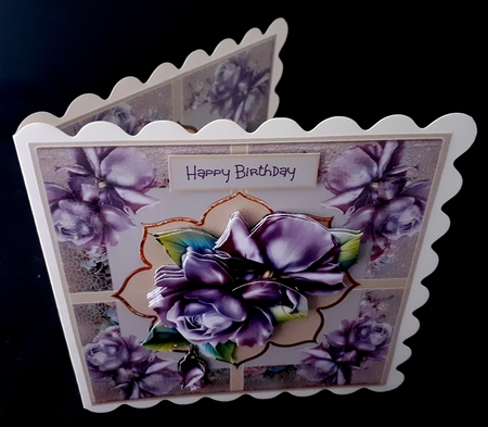 Purple roses by Diane  Hitchcox