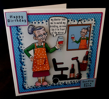My Doctor Told Me To Watch My Drinking - Decoupage by Diane  Hitchcox