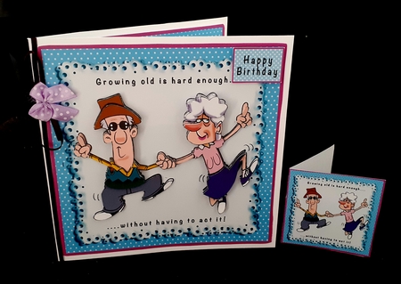 Growing Old Is Hard Enough - Decoupage by Diane  Hitchcox