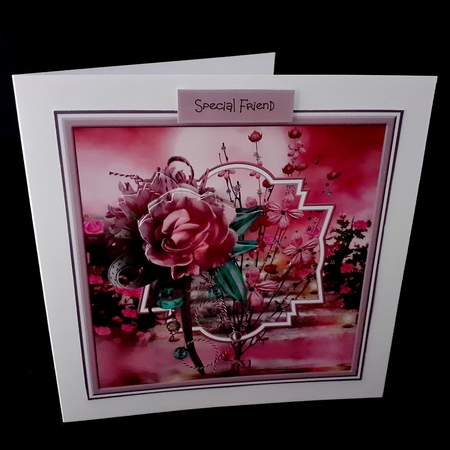 Rose garden 7x7 card by Diane  Hitchcox