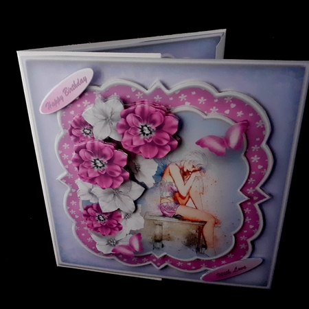 A Quiet Moment - Shaped Layers Card Mini Kit by Diane  Hitchcox