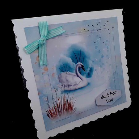 Swans - happy birthday by Diane  Hitchcox