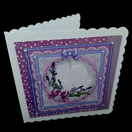 Bluebells - Shell Edged Corner side stacker by Diane  Hitchcox