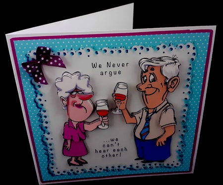 We Never Argue - We Cant Hear Each Other - Decoupage by Diane  Hitchcox