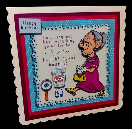 To A Lady Who Has Everything Going For Her - Decoupage by Diane  Hitchcox
