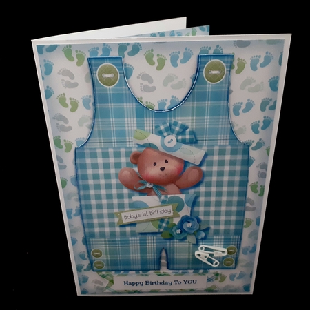 A5 Babys First  Birthday  Mini Kit by Diane  Hitchcox