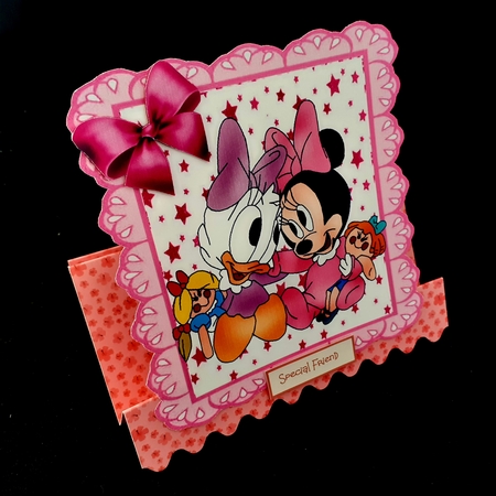 star and cerise eyelet frame 8x8, best of friends cute babies by Diane  Hitchcox